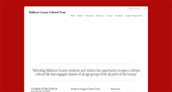 Desktop Screenshot of malheurculturaltrust.org